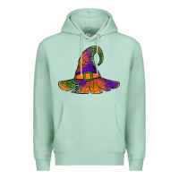 Seafoam Spider Web Witch Hat Premium Hoodie - Jasminsmagicworld