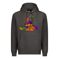 Smoke Spider Web Witch Hat Premium Hoodie - Jasminsmagicworld