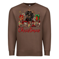 Chestnut merry christmas dachshund Premium Sweatshirt - JahusDesignShop