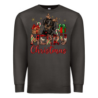 Smoke merry christmas dachshund Premium Sweatshirt - JahusDesignShop