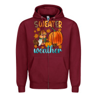 Burgundy bonfires flannels s'mores campfires and pumpkins Zipper Hoodie - Zillion Design Studio