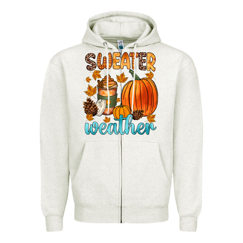 Bonfires Flannels S'mores Campfires And Pumpkins Zipper Hoodie by Zillion Design Studio | Teevron