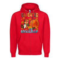 Red bonfires flannels s'mores campfires and pumpkins Zipper Hoodie - Zillion Design Studio