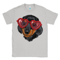 Moon Dust Dachshund with love glasses Classic Tee - RanaPortraitStore