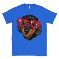 True Royal Dachshund with love glasses Classic Tee - RanaPortraitStore