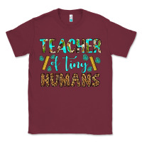 Burgundy teacher of tiny humans Classic Tee - BundleAndBundleShop