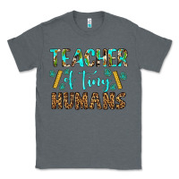 Charcoal Heather teacher of tiny humans Classic Tee - BundleAndBundleShop