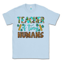Dusty Blue teacher of tiny humans Classic Tee - BundleAndBundleShop