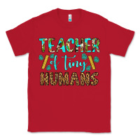 Red teacher of tiny humans Classic Tee - BundleAndBundleShop