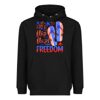 Black flip flops and freedom Heavyweight Hoodie - HRA Design Shop
