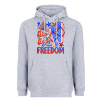 Heather Grey flip flops and freedom Heavyweight Hoodie - HRA Design Shop