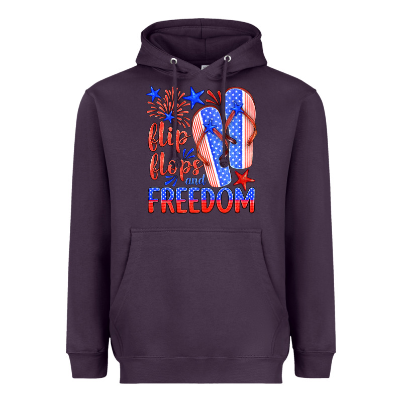Flip Flops And Freedom Heavyweight Hoodie by HRA Design Shop | Teevron