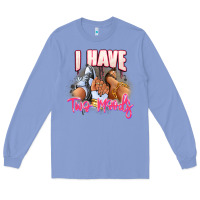 Colony Blue I have two moods sneaker and heels Long Sleeve Tee - RanaPortraitStore