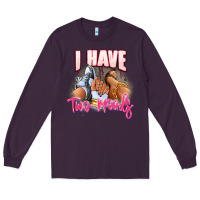 Plum I have two moods sneaker and heels Long Sleeve Tee - RanaPortraitStore