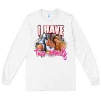 White I have two moods sneaker and heels Long Sleeve Tee - RanaPortraitStore