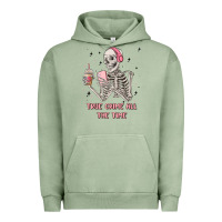 Pigment Oil Green true crime all the time Urban Hoodie - MaliasSmallBusiness