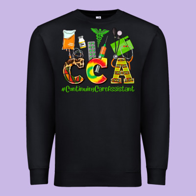 Cca  Countinuing Care Assistant Juneteenth Premium Sweatshirt Designed By Adodesignshop