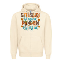 Sandshell stressed blessed pumpkin obsessed Zipper Hoodie - Zillion Design Studio