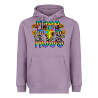 Lavender free dad hugs Heavyweight Hoodie - CowhideDigitalArt