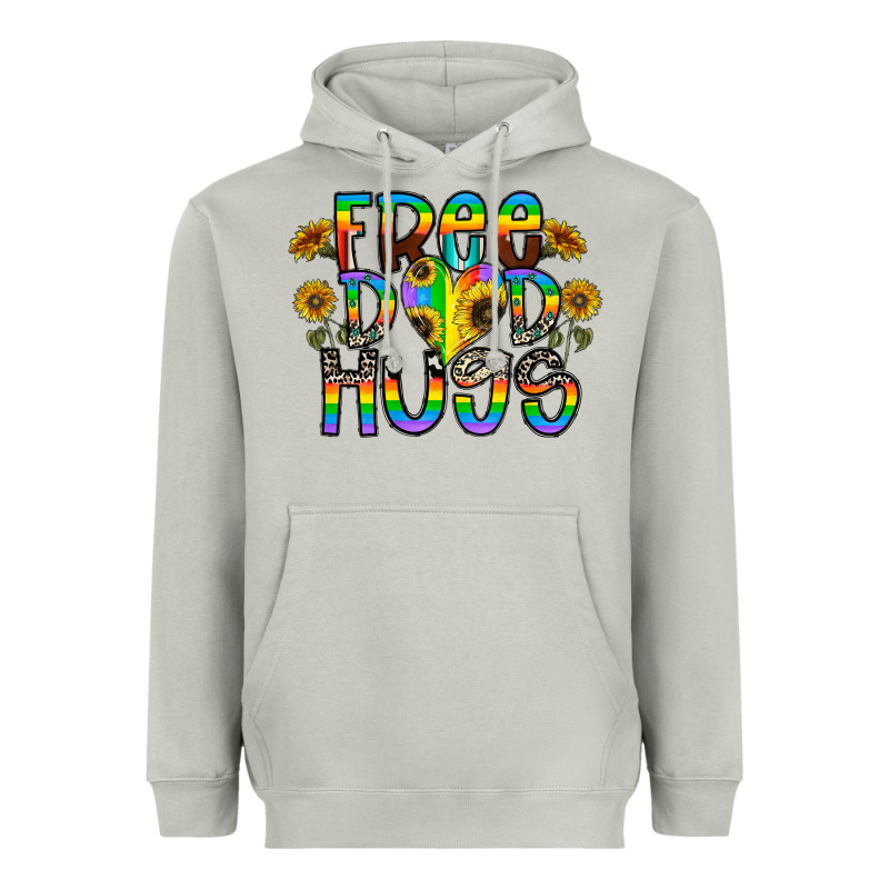 Free Dad Hugs Heavyweight Hoodie by CowhideDigitalArt | Teevron