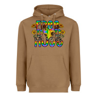 Toasted Coconut free dad hugs Heavyweight Hoodie - CowhideDigitalArt