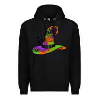 Black Witch Hat With Spiders Premium Hoodie - Jasminsmagicworld