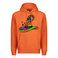 Carrot Witch Hat With Spiders Premium Hoodie - Jasminsmagicworld