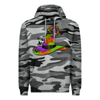 Slate Camo Witch Hat With Spiders Premium Hoodie - Jasminsmagicworld