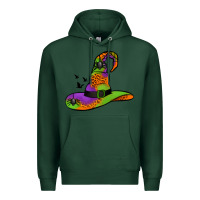Sports Green Witch Hat With Spiders Premium Hoodie - Jasminsmagicworld