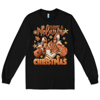Black Have a melanin Christmas black girl sneakers Long Sleeve Tee - RanaPortraitStore