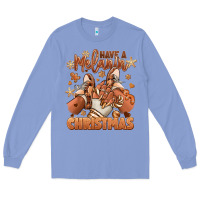 Colony Blue Have a melanin Christmas black girl sneakers Long Sleeve Tee - RanaPortraitStore
