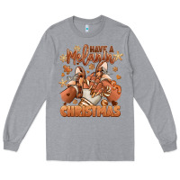 Heather Grey Have a melanin Christmas black girl sneakers Long Sleeve Tee - RanaPortraitStore