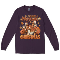 Plum Have a melanin Christmas black girl sneakers Long Sleeve Tee - RanaPortraitStore