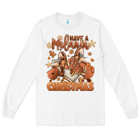 White Have a melanin Christmas black girl sneakers Long Sleeve Tee - RanaPortraitStore