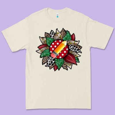 Teacher Sunflower Premium Tee Designed By Racoondesign