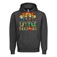 Charcoal Heather i love my job for all the little reasons Zipper Hoodie - texasbilliewilder