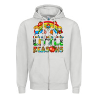 Dove Grey i love my job for all the little reasons Zipper Hoodie - texasbilliewilder