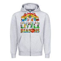 Heather Grey i love my job for all the little reasons Zipper Hoodie - texasbilliewilder