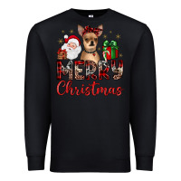 Black merry christmas chihuahua Premium Sweatshirt - JahusDesignShop