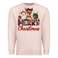 Pale Pink merry christmas chihuahua Premium Sweatshirt - JahusDesignShop