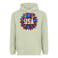Matcha american sunflower Heavyweight Hoodie - HRA Design Shop