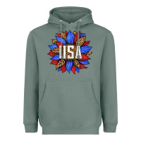 Sage american sunflower Heavyweight Hoodie - HRA Design Shop