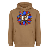 Toasted Coconut american sunflower Heavyweight Hoodie - HRA Design Shop