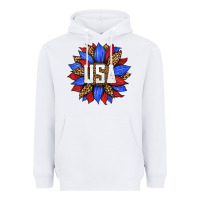 White american sunflower Heavyweight Hoodie - HRA Design Shop