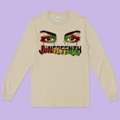 Long Sleeve Tee Juneteenth eyes