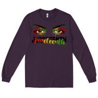 Plum Juneteenth eyes Long Sleeve Tee - RanaPortraitStore