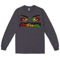Smoke Juneteenth eyes Long Sleeve Tee - RanaPortraitStore