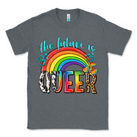 Charcoal Heather the future is queer Classic Tee - texasbilliewilder