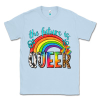 Dusty Blue the future is queer Classic Tee - texasbilliewilder