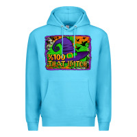Ocean Blue Witch's Hat 100 That Witch Premium Hoodie - Jasminsmagicworld